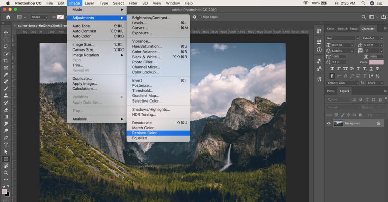 How to replace color in Photoshop