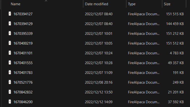 How Autosave works in FireAlpaca