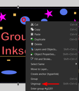 How to Group Objects in Inkscape - imagy
