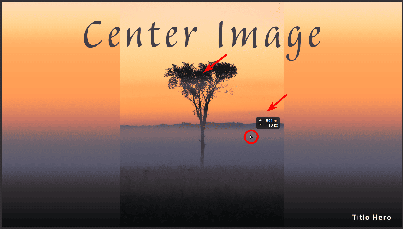 How to Center an Image in Photoshop - imagy